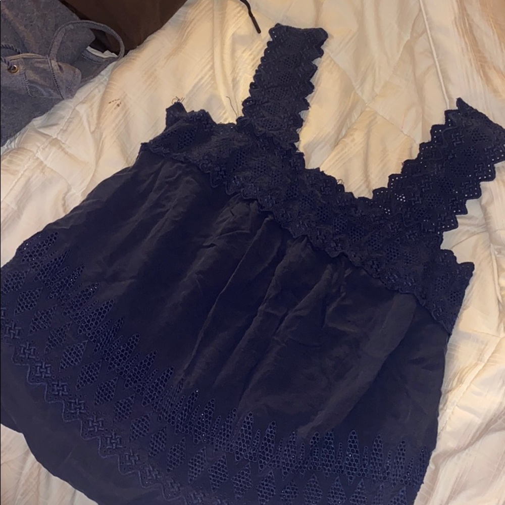 Navy cute summer tank